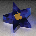 True Blue Star Performance Award/ Paperweight - Optic Crystal